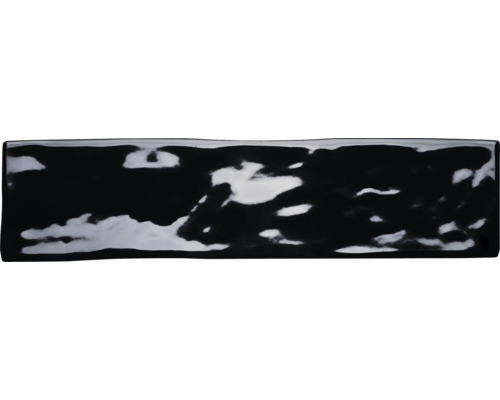 Metrofliese Loft schwarz glänzend 7,5 x 30 cm