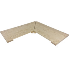 Raccord d'angle en bois pour escaliers