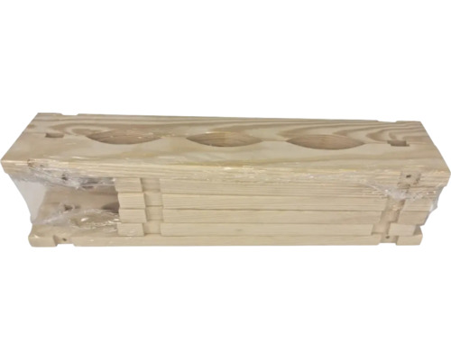 Porte-bouteilles en bois emballé pour l'auto-assemblage