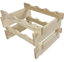 Casier à vin en bois pour douze bouteilles