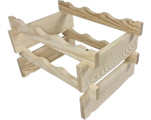 Casier à vin en bois pour douze bouteilles