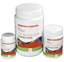 Trois emballages de nourriture pour poissons Dr. Bassleer Biofish-Food
