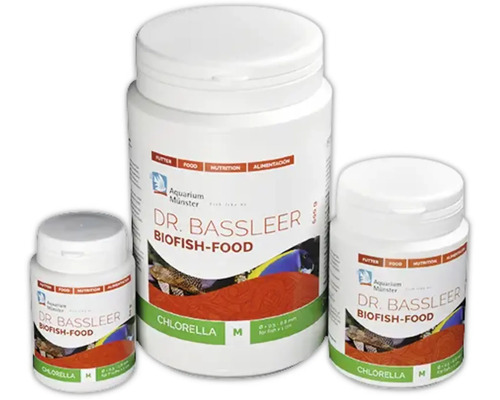 Nourriture pour poissons d'aquarium Aquarium Münster Dr. Bassleer Biofish Food Chlorelle M 150 g, ⌀ 0,5 - 0,8 mm Trois emballages de nourriture pour poissons Dr. Bassleer Biofish-Food