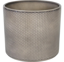 Pot de fleurs cylindrique avec motif perforé