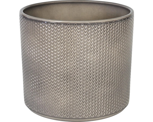 Pot de fleurs rond avec motif perforé
