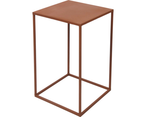 Table d''appoint carrée en métal