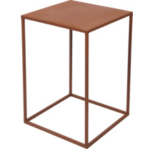 Table d''appoint carrée en métal