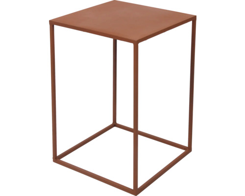 Table d''appoint carrée en métal