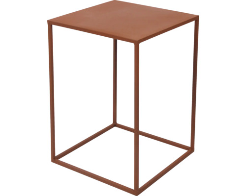 Table d''appoint carrée en métal
