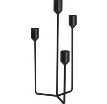 Schwarzer Kerzenständer für vier Kerzen