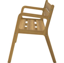 Holzstuhl mit Armlehne