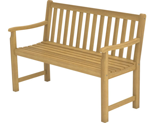 Gartenbank aus Holz mit Armlehnen