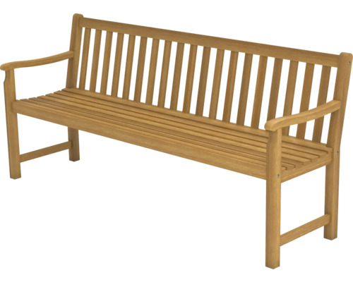 Gartenbank aus Holz mit Armlehnen