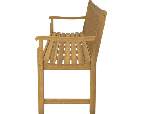 Holzgartenbank mit Armlehnen