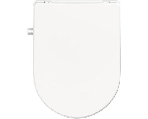 Abattant de WC lavant form&style MANRA avec raccordement d'eau 1/2" blanc avec abaissement automatique et Quick-Release (facilement amovible) Abattant de WC en céramique sanitaire