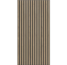 Panneau en bois avec des lamelles verticales pour la décoration murale