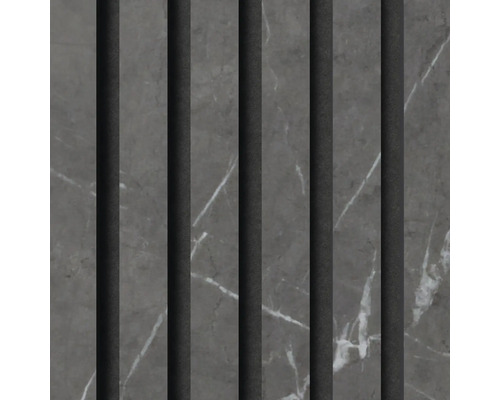 Panneau décoratif aspect marbre avec lamelles