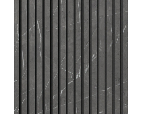 Panneau décoratif aspect marbre rainuré