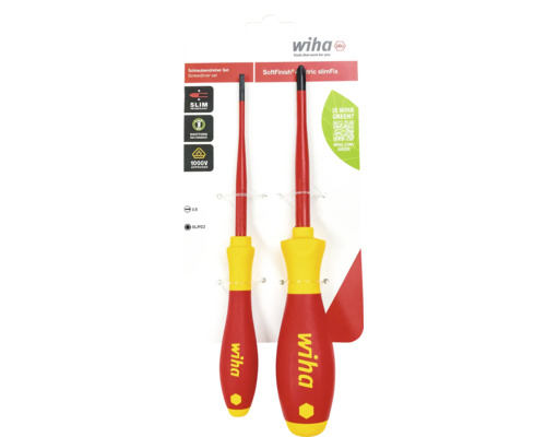 Wiha Schraubendreher Set SoftFinish electric slimFix