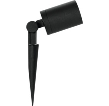 Projecteur de jardin noir avec piquet de terre