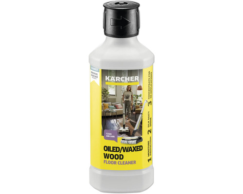 Entretien du sol Kärcher pour sols en bois huilé, ciré 500ml Nettoyant Kärcher pour planchers en bois huilés et cirés