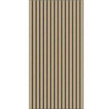 Panneaux en bois avec structure à lattes pour murs et plafonds