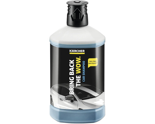 Shampooing auto 3en1 Kärcher 1 L Shampoing auto Kärcher pour le nettoyage, l''entretien et la protection