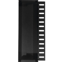 Panneau de serveur noir avec fentes pour la ventilation