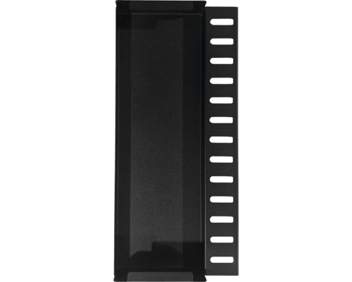 Panneau de serveur noir avec fentes pour la ventilation