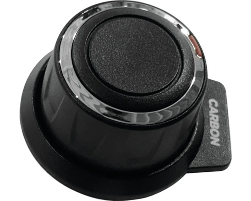 Bouton de commutateur avec inscription carbone