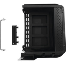 Insert de boîtier noir avec poignée et support