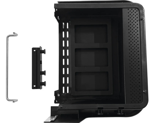 Insert de boîtier noir avec poignée et support