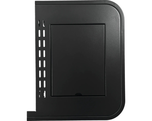 Habillage de poêle noir avec trappe de visite