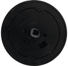 Bouton rotatif noir en plastique