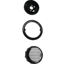 Trois pièces de rechange en plastique noir