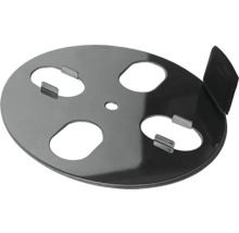 Plaque métallique avec découpes et support