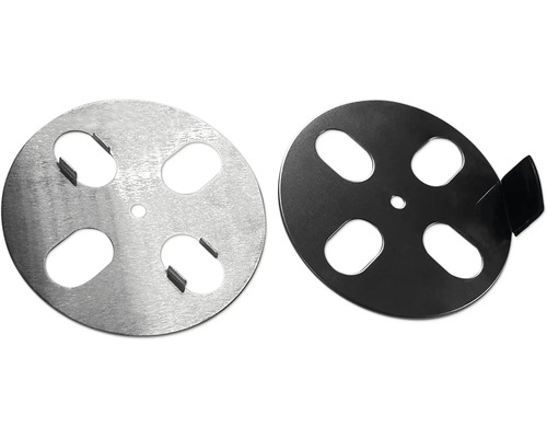 TENNEKER Ersatzteil Black Moon Lüftungsventil Deckel Zwei runde Metallscheiben mit Aussparungen für den Außenbereich