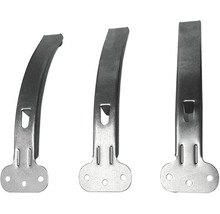 Trois colliers de serrage en métal pour la fixation