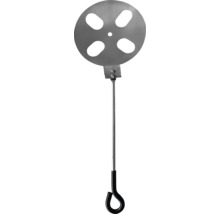 Appareil de nettoyage pour cuisinière avec disque métallique et manche