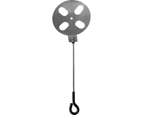 Appareil de nettoyage pour cuisinière avec disque métallique et manche