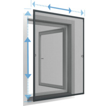 Fenster mit Insektenschutzgitter zur Größenangabe