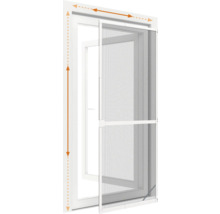 Fliegengittertür mit Größenangaben für die Montage