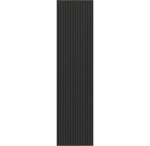 Panneaux muraux intérieurs sombres et rainurés