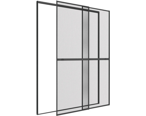 Insektenschutz-Schiebetür mit Aluminiumrahmen und feinmaschigem Netz