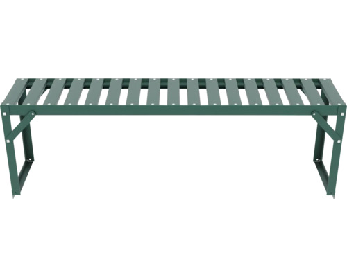 Banc de plantation en métal vert