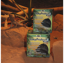 Deux emballages de protections de lampe JBL TempProtect avec un dragon barbu