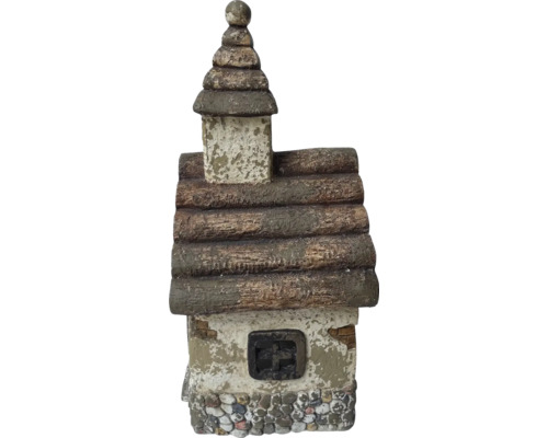 Figurine décorative de maison de jardin en pierre artificielle