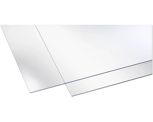Plaque en polystyrène 5x500x1000 mm lisse transparente Panneau plastique transparent