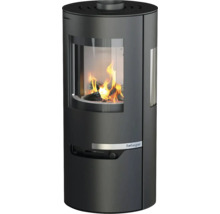 Poêle à bois avec flammes et logo Rotheigner