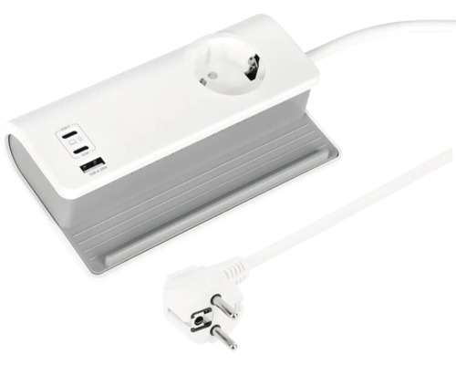 Multiprise avec ports USB et fiche secteur